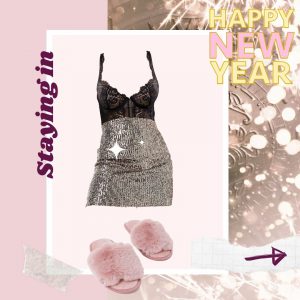 staying in new years eve outfit collage